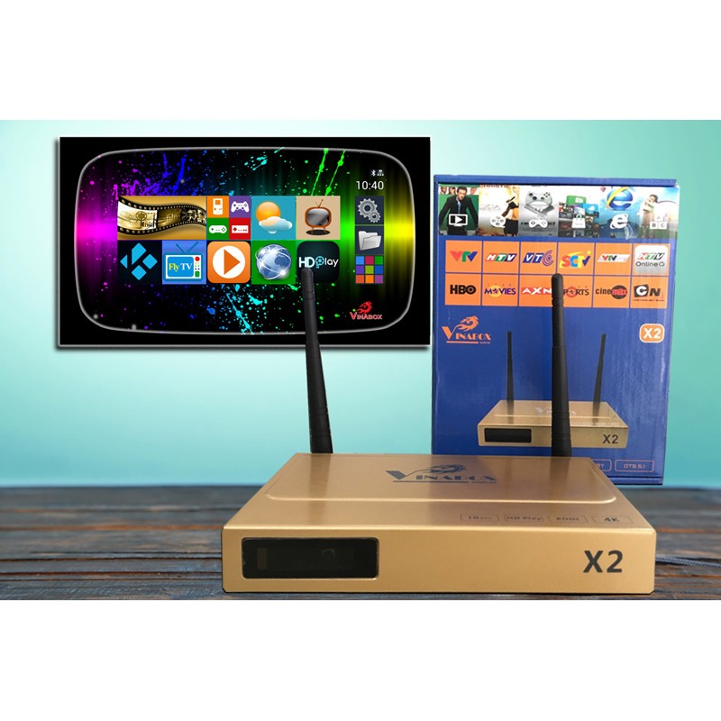 [Mã ELMS5 giảm 7% đơn 300K] VINABOX X2 - ANDROID BOX LÕI TỨ, RAM 1G BH Chính hãng 12T