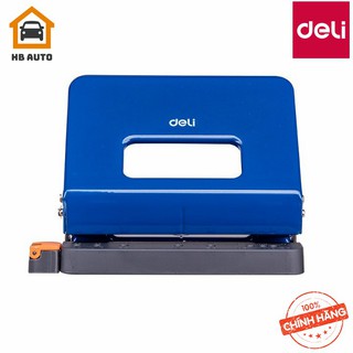 Bấm lỗ giấy 15 tờ Deli 141 vỏ kim loại bền đẹp