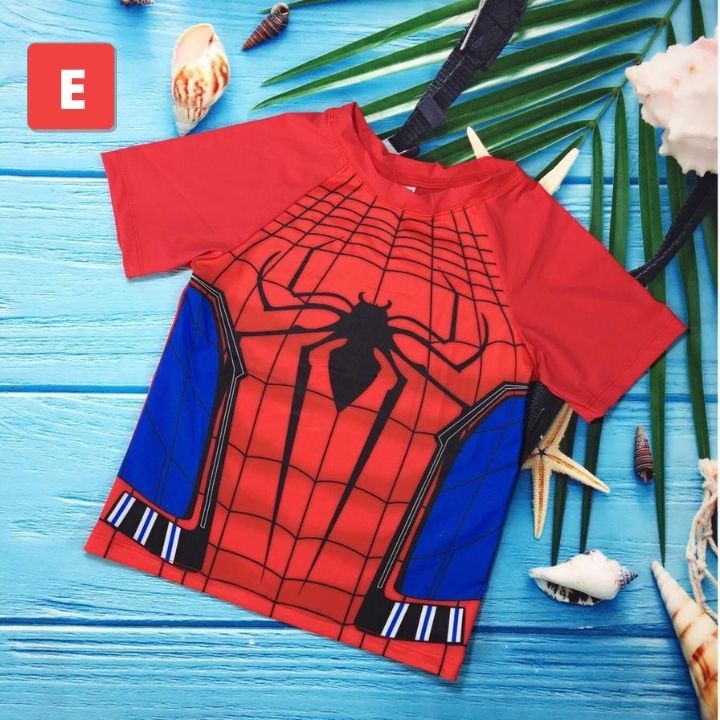 Đồ bơi bé trai hình spiderman 10-39kg - vải thun có độ co giãn cực tốt- Tomchuakids