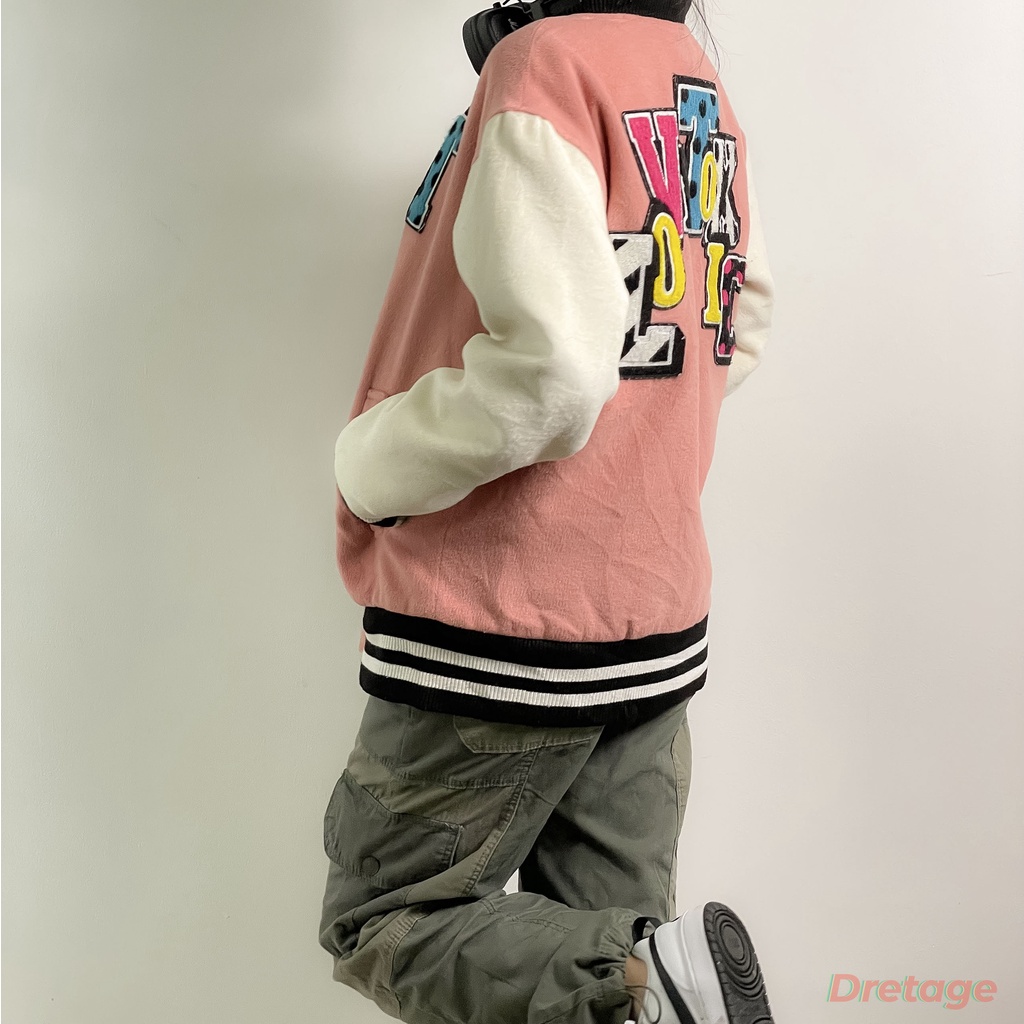 ÁO KHOÁC BÓNG CHÀY VARSITY JACKET LOVE TOXIC