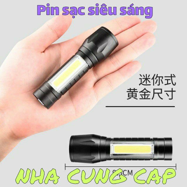 ĐÈN PIN SẠC CẦM TAY SIÊU SÁNG