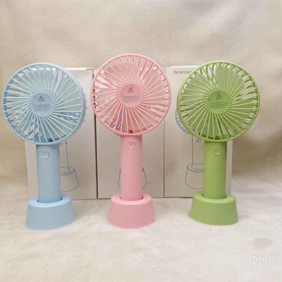 Quạt Mini Cầm Tay 3 Tốc Độ CÓ DÂY SẠC+ PIN | BigBuy360 - bigbuy360.vn