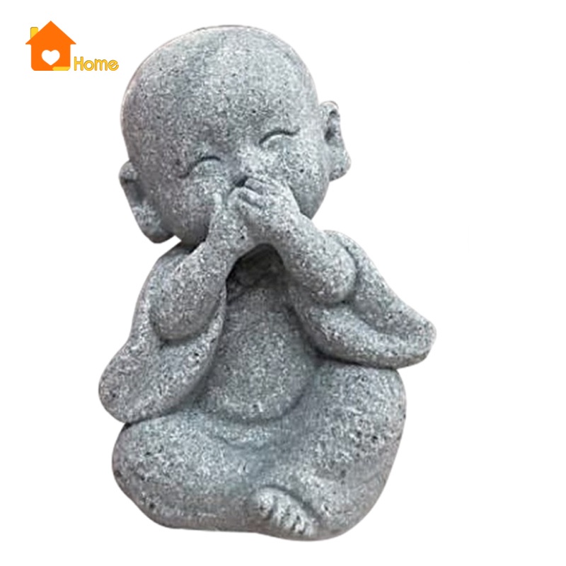 Tượng hình chú tiểu nhỏ đáng yêu dành cho trang trí