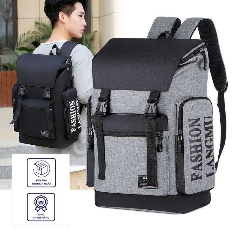 Mẫu Balo Thời Tran Unisex Siêu Rộng Chống Nước, Có ngăn laptop chống sóc, size lớn đa năng đựng laptop hoặc đựng quần áo