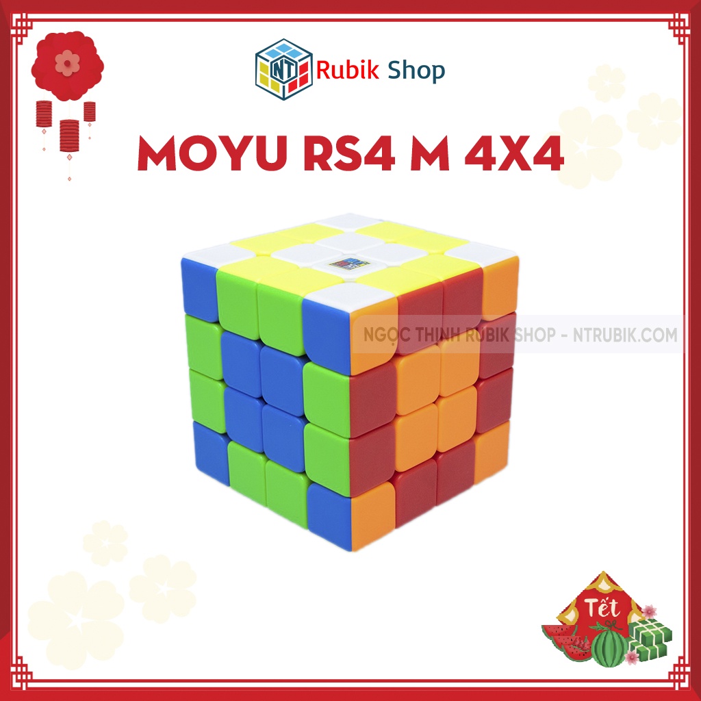 [Rubik 4x4x4] MOYU RS4 M 4x4 2020 stickerless Có nam châm