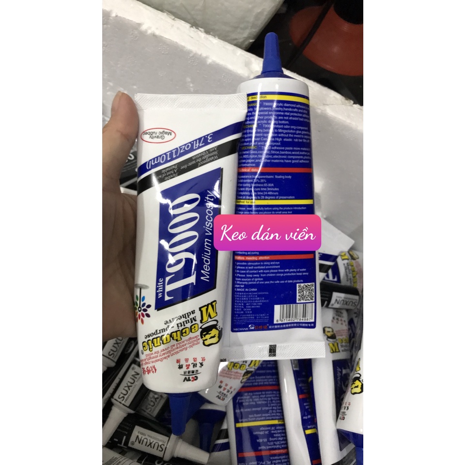 Keo dán viền điện thoại MECHANIC T9000  - keo cao cấp màu trắng