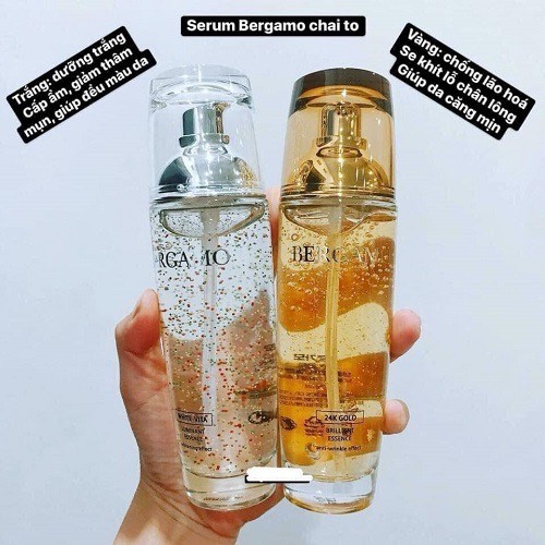 Tinh Chất serum Dưỡng Da Bergamo Vàng Bergamo 24K Brilliant 100ml  - trắng White Vita Luminant 110 ml