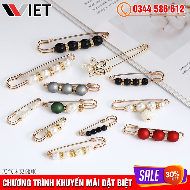 Kim Băng Điều Chỉnh Thu Nhỏ Eo Quần Bị Rộng Đính Hạt Ngọc Thanh Lịch Hợp Thời Trang