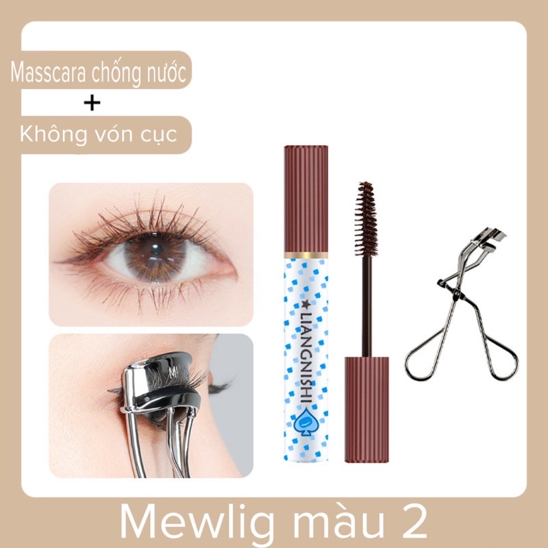 Mascara lông mi Liangnishi màu sắc không thấm nước và mồ hôi lâu trôi