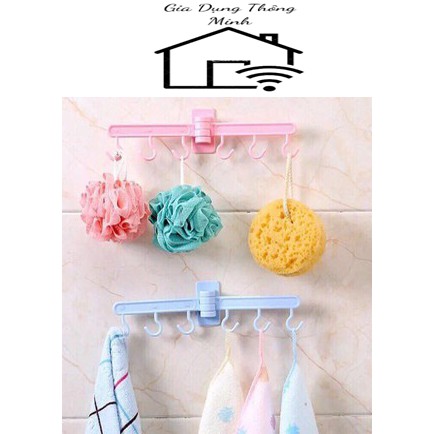 [Sẵn Hàng] Móc treo khăn nhà tắm 2 nhánh (giao màu ngẫu nhiên)