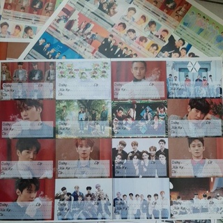 (MUA 1 TẶNG 1) Nhãn vở EXO (16 cái/set)