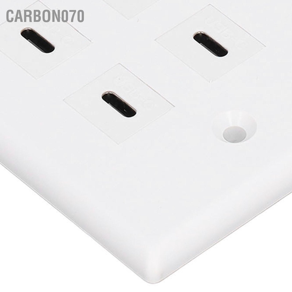 Carbon070 Ổ cắm 6 cổng USB Loại C treo tường Khả năng ứng dụng rộng rãi Đầu cho văn phòng kinh doanh