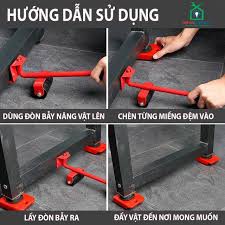 Bộ dụng cụ hỗ trợ di chuyển nâng đỡ chuyển đồ dùng cho gia đình, hàng hóa