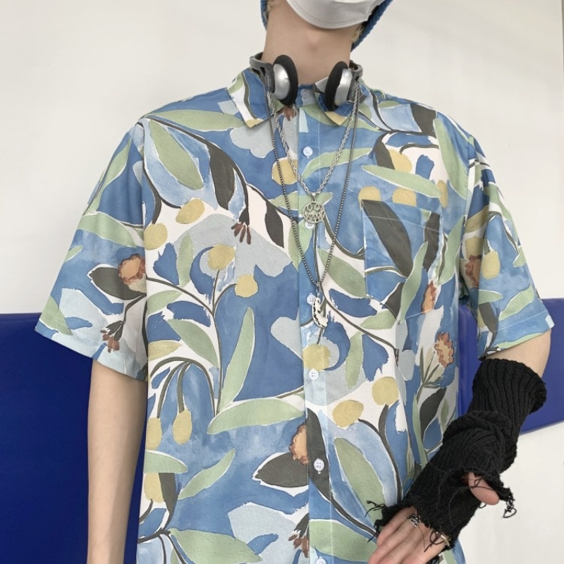 Áo Sơ Mi Ngắn Tay In Họa Tiết Phong Cách Hàn Quốc Dành Cho Cả Nam Và Nữ | BigBuy360 - bigbuy360.vn