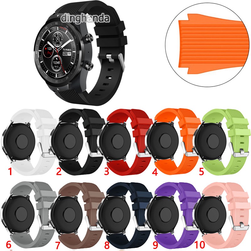 Dây đeo silicon thể thao cho đồng hồ thông minh Ticwatch Pro E2 S2 GTX