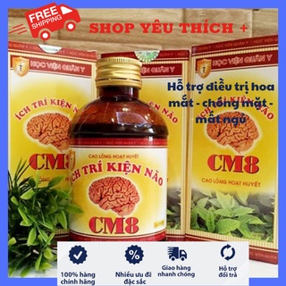 Hoạt huyết CM8 Học viện Quân Y - Thiểu năng tuần hoàn não (đau đầu, mất ngủ, hoa mắt, chóng mặt, ù tai, suy giảm trí nhớ