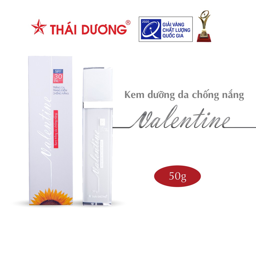 Kem trắng da chống nắng Valentine SPF 30 Sao Thái Dương 50g