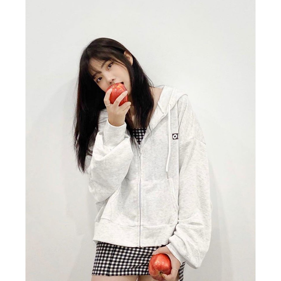 Áo Khoác Nỉ Bông CROPTOP OH OH SS2 MÀU XÁM UNISEX | BigBuy360 - bigbuy360.vn