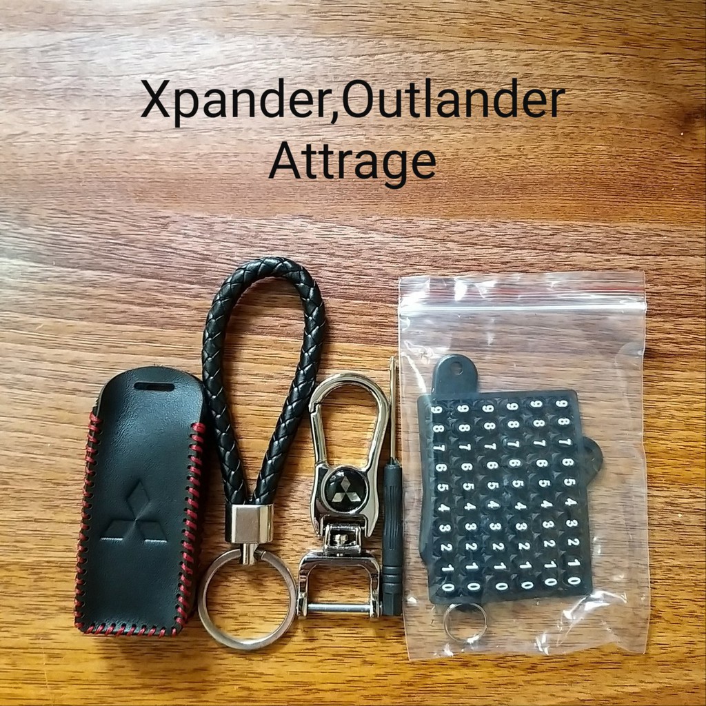 [Cao cấp- FREE SHIP]Bao Chìa Khóa ô tô kèm Móc Khóa xpander,outlander, attrage