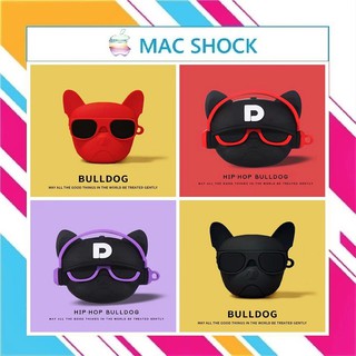 Vỏ Ốp Hip Hop Bull Dog Airpod/Airpods pro bảo vệ bao đựng tai nghe bluetooth 1/2/pro chống va đập
