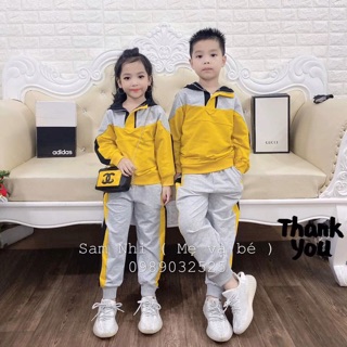 Sét bộ thể thao phối vàng mẹ con