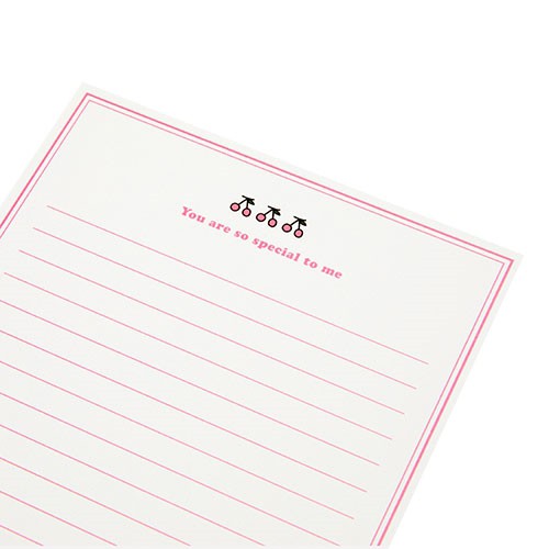 Set Thiệp ARTBOX Hàn Quốc Hình Quả Anh Đào Hồng Đáng Yêu