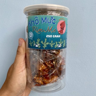Khô mực rim me cay hũ pet 250gr- roli shop