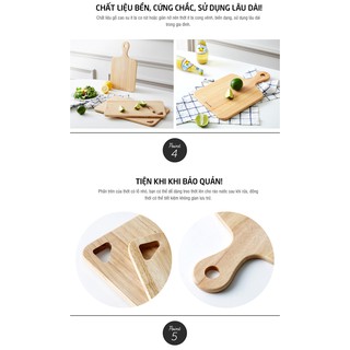 [Zen] Thớt Gỗ Cây Cao Su Lock&Lock