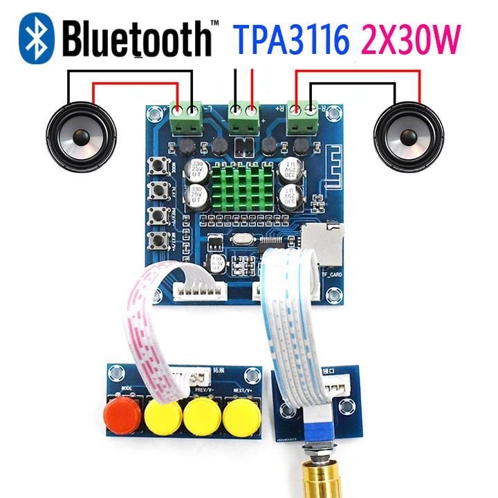 Mạch Âm Thanh Bluetooth Class D TPA3116 2X30W