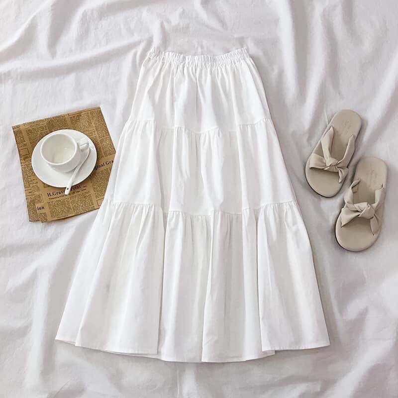 Chân váy ulzzang tầng dáng dài hot hit hiện nay, chất voan mềm mịn, lên form cực chuẩn cực xinh | BigBuy360 - bigbuy360.vn