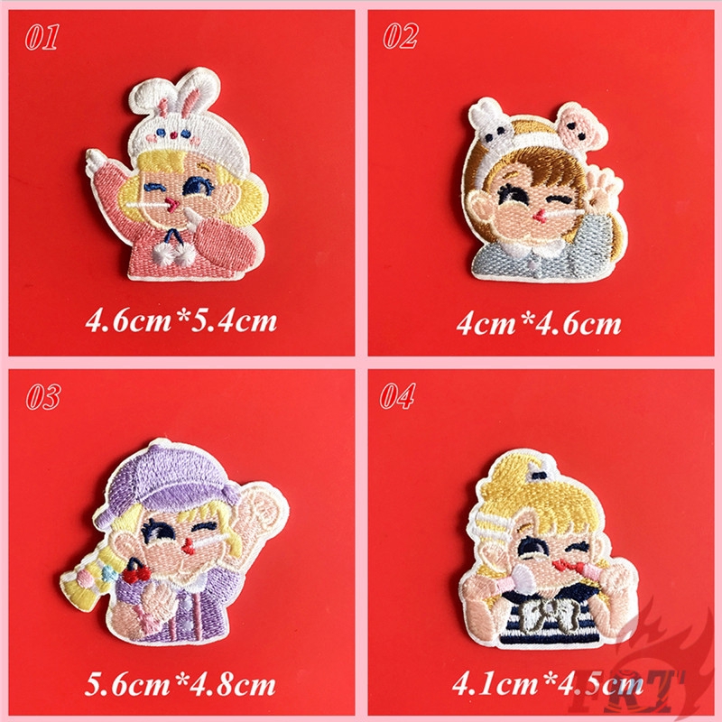 Set 1 / 4 Sticker Ủi Thêu Hình Kẹo Mút Dễ Thương