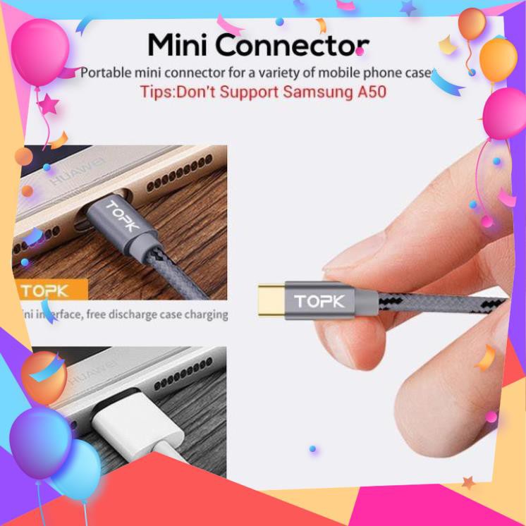 Cáp sạc Type-C micro Top AN09 truyền dữ liệu nhanh cổng Type-C micro dài 1m