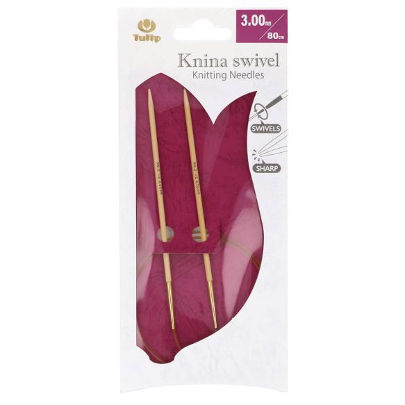 Kim Đan Vòng Tulip Knina Swivel Knitting Needles