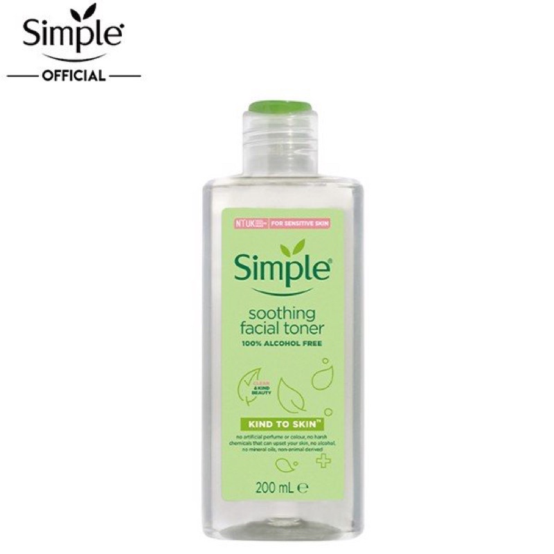 Nước hoa hồng Simple Kind To Skin 200ml