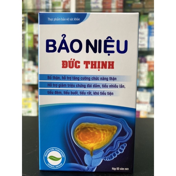 Bảo Niệu Đức Thịnh hỗ trợ bổ thận, giảm đái dầm, tiểu nhiều, tiểu buốt, tiểu rắt, tiểu đêm nhiều lần (60 viên)