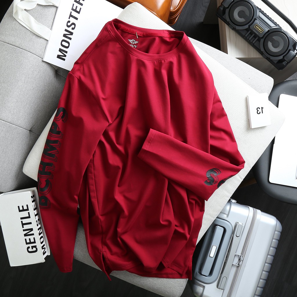 ÁO THUN TAY DÀI CHỮ PHỐI | BigBuy360 - bigbuy360.vn