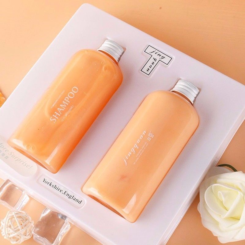 Chính hãng Jingquan Sangu Amino Acid Shampoo Conditioner Bộ dầu chống gàu không chứa silicon Kiểm soát mềm mượt ngứa