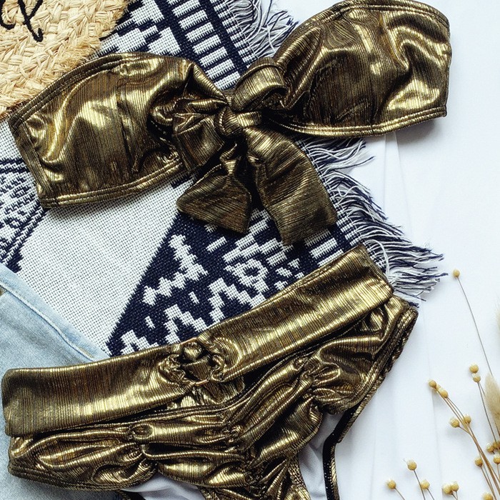 Bikini Nữ Cạp Cao Màu Xanh Da Trời Gợi Cảm | BigBuy360 - bigbuy360.vn