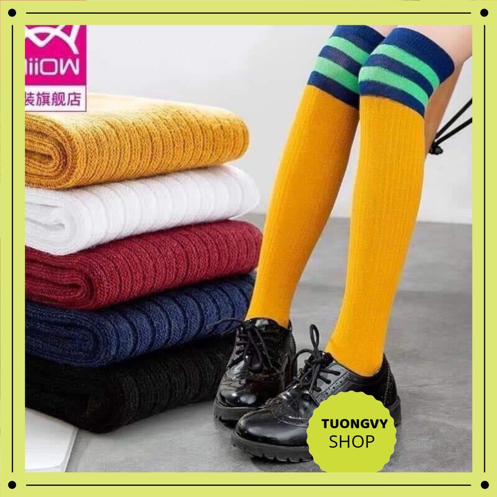 Tất đùi gối cho bé 𝑭𝒓𝒆𝒆𝒔𝒉𝒊𝒑 Tất trẻ em, Set 5 Đôi Tất Đùi Gối Phong Cách Hàn Quốc cho bé yêu
