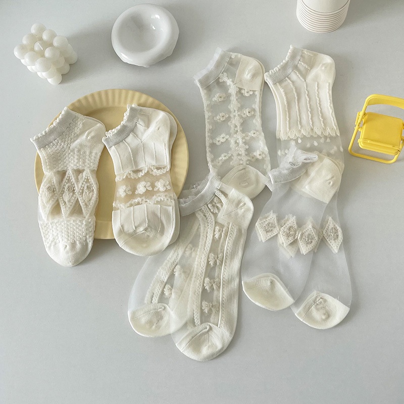 Đôi Vớ Thuyền Thoáng Khí Thấm Hút Mồ Hôi Phong Cách Nhật Bản Cho Nữ