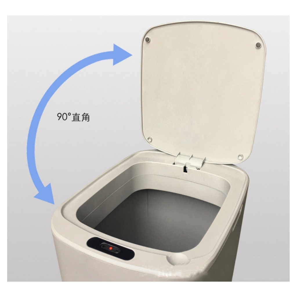 Thùng rác cảm ứng tự động mở, đóng nắp-Chất liệu cứng cáp-Độ bền cao-Sử dụng pin-Dung tích 15L