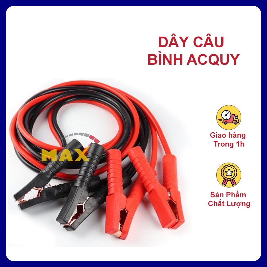 Dây Câu Bình Acquy MAX STORE Cứu Hộ Ô Tô Lõi Đồng Siêu To Loại 2000AMP Và 1500AMP