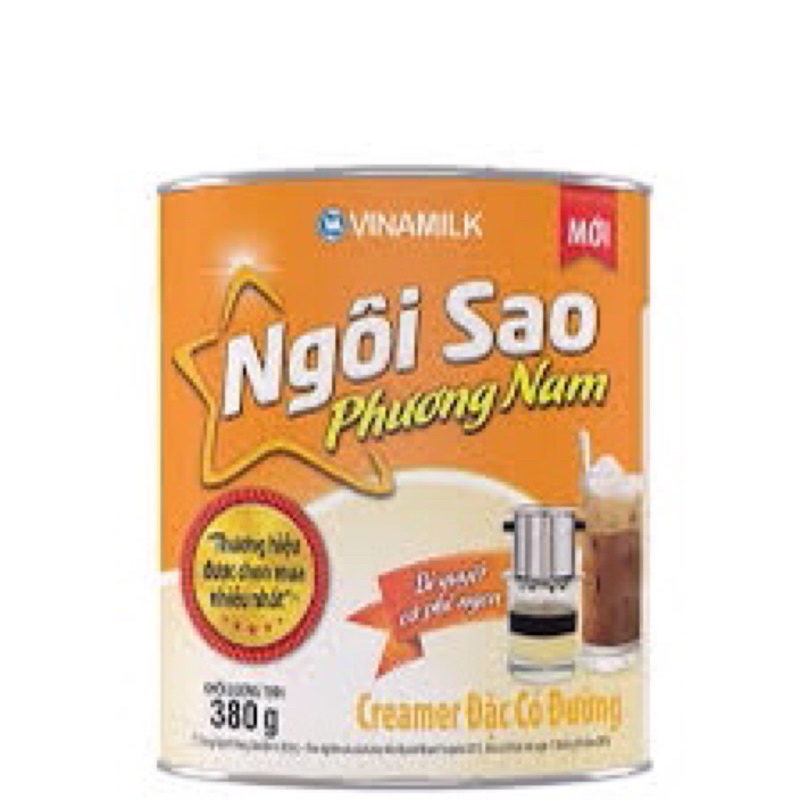 Sữa đặc Ngôi Sao Phương Nam cam - Hộp thiếc 380g
