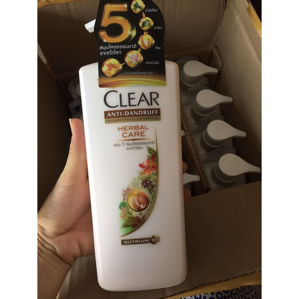 Dầu gội sạch gàu Clear thảo dược 480ml - THÁI LAN