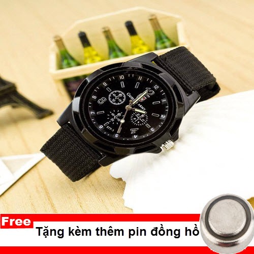 Đồng Hồ Nam nữ Dây Dù Quân Đội Army TẶNG KÈM PIN