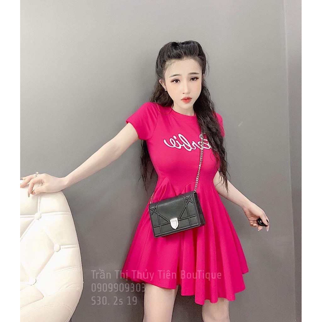 Set váy liền dáng xòe kèm quần cạp chun mã BT13