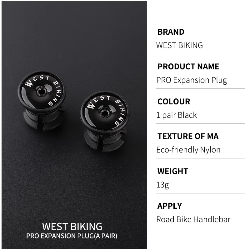 Set 2 gù gắn ghi đông xe đạp WEST BIKING khối lượng nhẹ