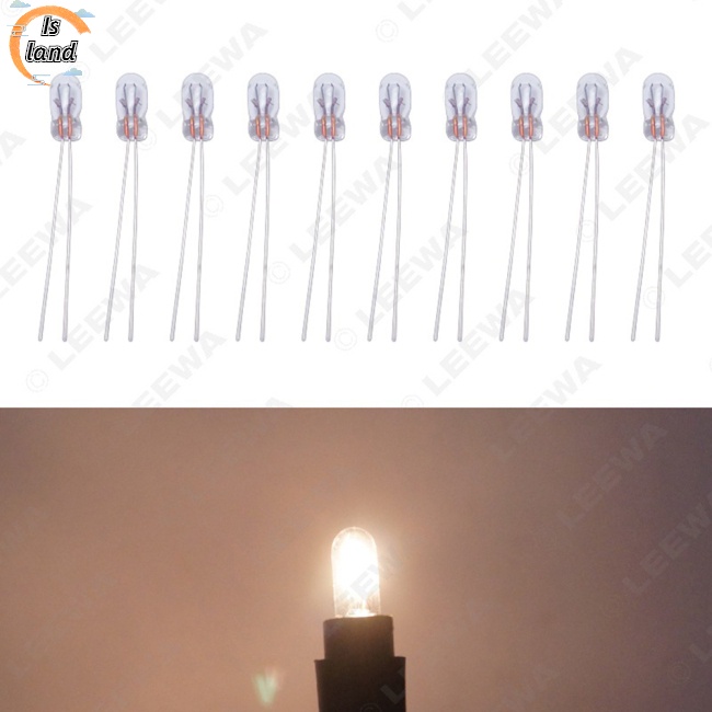 Set 10 Bóng Đèn Halogen T3 12v 30ma Chịu Nhiệt Độ Cao Màu Trong Suốt Thay Thế Chuyên Dụng Cho Xe Hơi