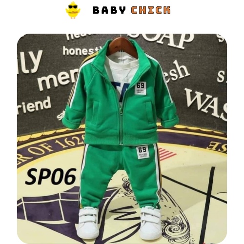 (SIZE 9-28kg) Bộ thể thao dài tay cho bé trai bé gái (HÀNG ĐẸP) (mã 3)