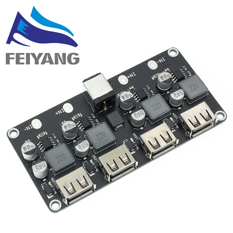 Mô Đun Hạ Áp QC3.0 QC2.0 USB DC-DC 6-32V 9V 12V 24V Sang 5V